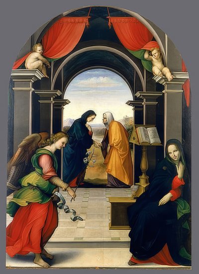 Annunciazione e Visitazione. Circa 1500-1535 da Girolamo del Pacchia