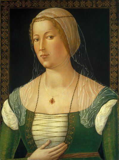 Ritratto di una giovane donna da Girolamo di Benvenuto