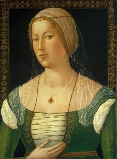 Ritratto di una giovane donna da Girolamo di Benvenuto