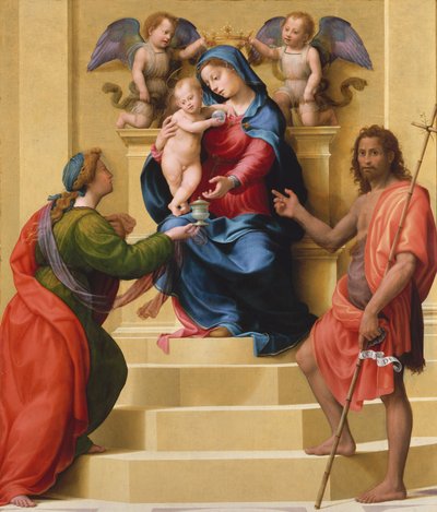 Madonna e Bambino in Trono con i Santi Maria Maddalena e Giovanni Battista, c.1523 da Giuliano Bugiardini