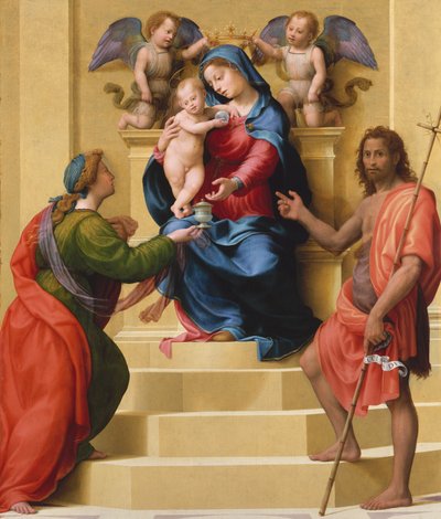 Madonna col Bambino in trono con i santi Maria Maddalena e Giovanni Battista, ca. 1523 da Giuliano Bugiardini