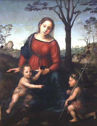 Madonna col Bambino e il Bambino Giovanni Battista da Giuliano Bugiardini
