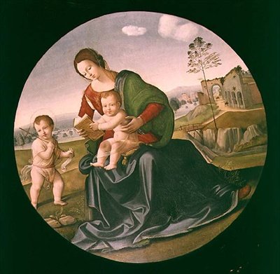 Madonna col Bambino e il piccolo San Giovanni Battista da Giuliano Bugiardini