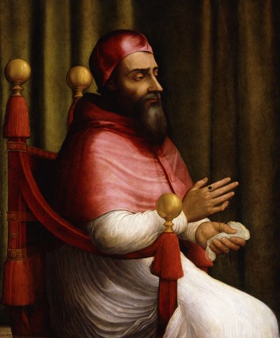 Ritratto di Papa Clemente VII, Seduto a tre quarti da Giuliano Bugiardini