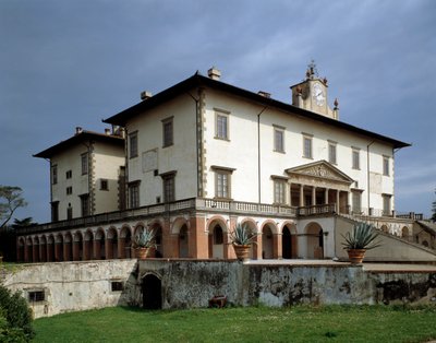 Facciata di Villa Medicea di Poggio a Caiano da Giuliano Giamberti da Sangallo