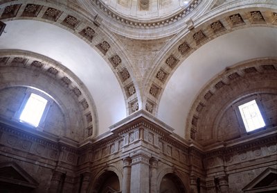 Vista interna della Chiesa di San Biagio (1518-1545) da Giuliano Giamberti da Sangallo