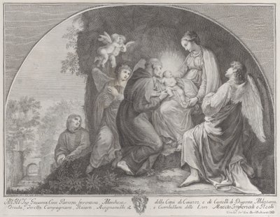 Adorazione di Cristo da parte di San Francesco da Giuliano Giampiccoli