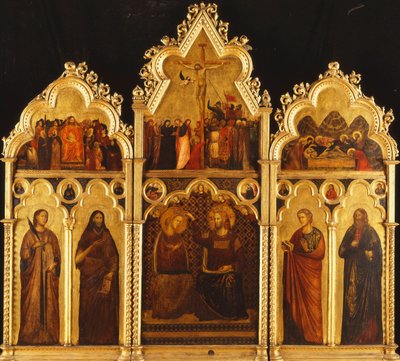 Un altare in tre sezioni: Centro: L
