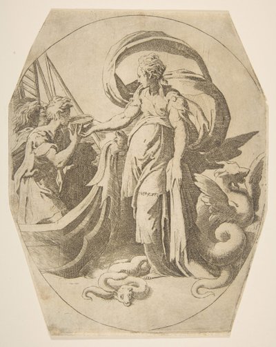 Circe e i compagni di Ulisse, XVI secolo da Giulio Bonasone