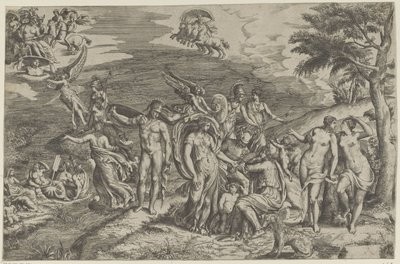 Il giudizio di Paride da Giulio Bonasone