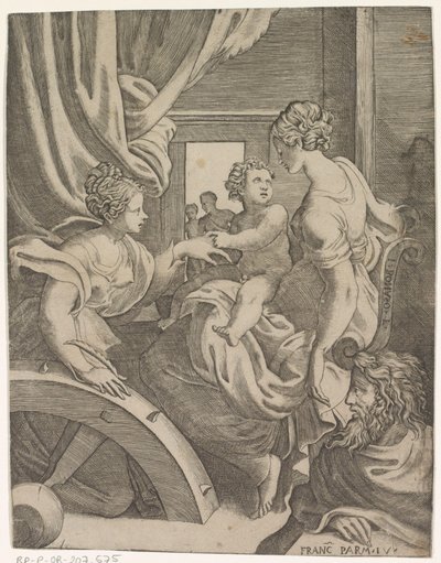Matrimonio mistico di Santa Caterina da Giulio Bonasone