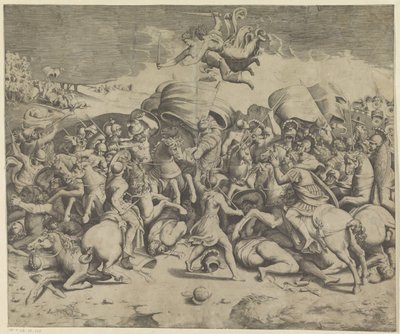 Battaglia del Ponte Milvio da Giulio Bonasone