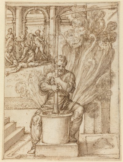 Studio per Uomo che Fa un
