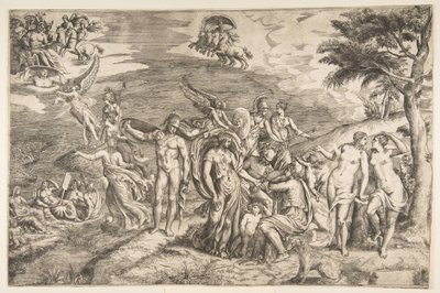 Il giudizio di Paride, XVI secolo da Giulio Bonasone
