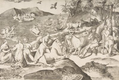 Il ratto di Europa, 1546 da Giulio Bonasone