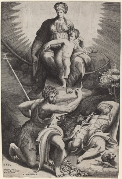 La visione di San Girolamo da Giulio Bonasone