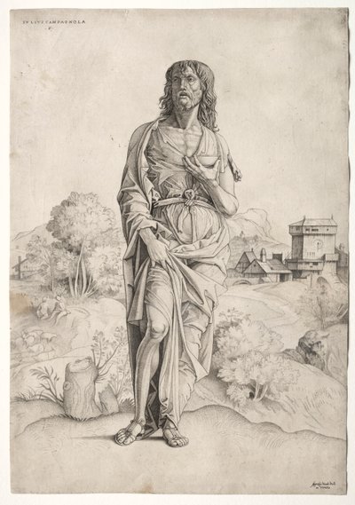 San Giovanni Battista, c. 1505 da Giulio Campagnola