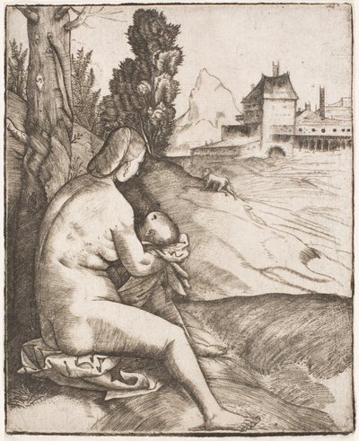 La penitenza di San Giovanni Crisostomo da Giulio Campagnola