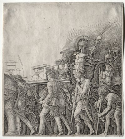I trionfi di Cesare: i portatori di corazze da Giulio Campagnola