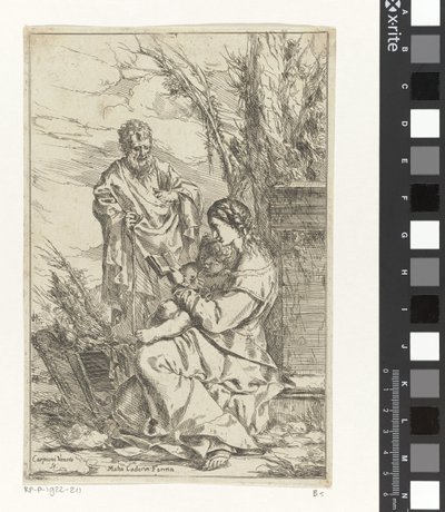 Riposo durante la fuga in Egitto da Giulio Carpioni (I)