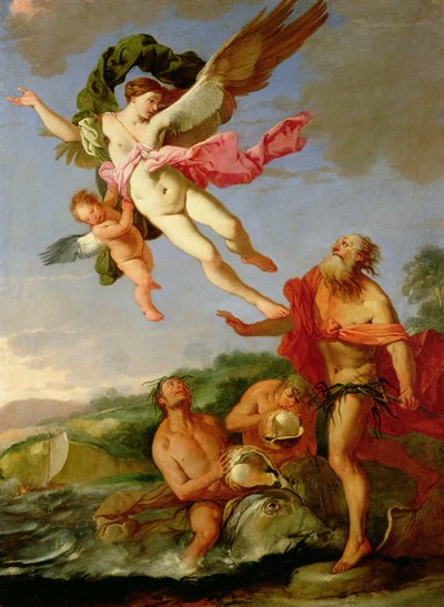 Nettuno che insegue Coronide da Giulio Carpioni