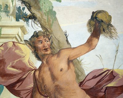 Ninfa Corsica inseguita da Satiro che le strappa la parrucca di Giulio Carpioni da Giulio Carpioni