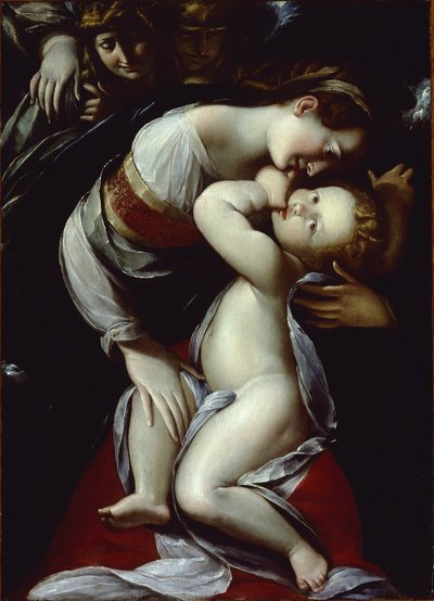 Vergine e Bambino con Angeli, c.1610 da Giulio Cesare Procaccini