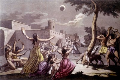 Antichi Peruviani (Incas) davanti a un