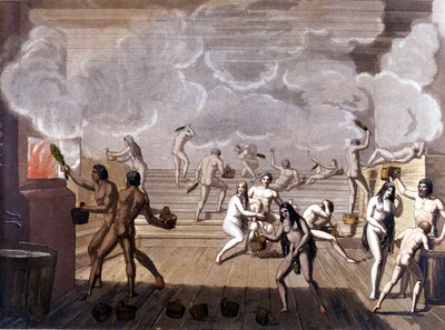 Bagni russi, inizio XIX secolo da Giulio Ferrario