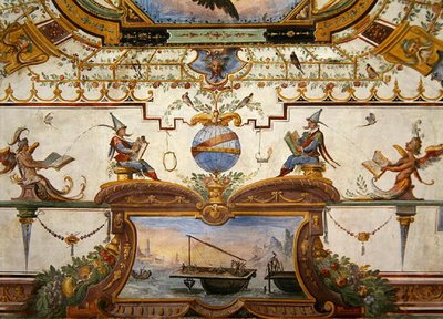Pannello del soffitto dallo Stanzino delle Matematiche da Giulio Parigi
