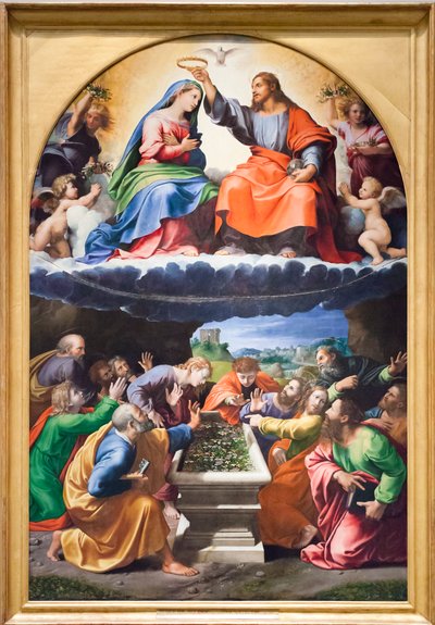Incoronazione della Vergine, o Madonna di Monteluce da Giulio & Penni Giovanni Francesco (il Fattore) (c.1488 1528) Romano
