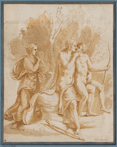 Apollo mit einem Liebhaber da Giulio Romano