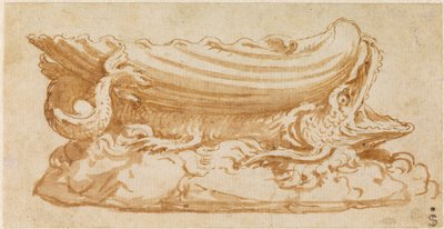 Progetto di una saliera in argento da Giulio Romano