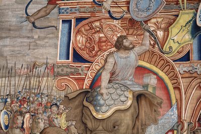 Serie Le Gesta di Scipione. La battaglia di Zama. Cartonista Giulio Romano. Atelier di Balthasar van Vlierden (?), Bruxelles. 1523-1532. (dettaglio) da Giulio Romano
