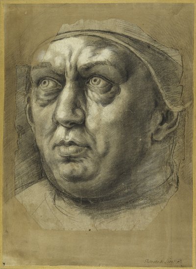 Testa di Papa Leone X da Giulio Romano
