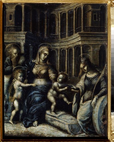 La Sacra Famiglia con Santa Caterina da Giulio Romano