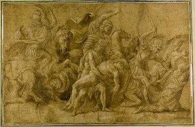 Menelao con in mano il corpo di Patroclo da Giulio Romano