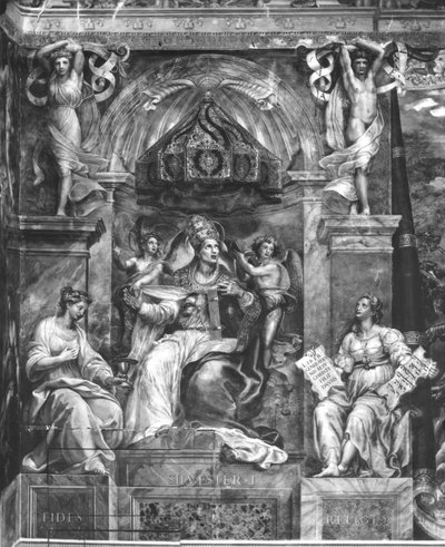 Papa Silvestro I (314-335) tra Fede e Religione, Stanze di Raffaello da Giulio Romano