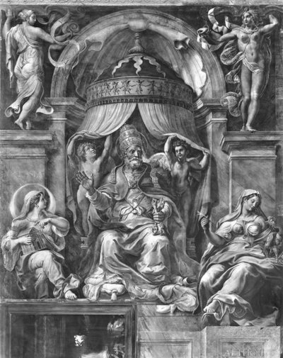 San Pietro tra Chiesa ed Eternità, Stanze di Raffaello da Giulio Romano
