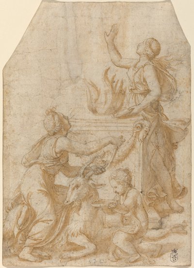 Il Sacrificio di una Capra a Giove da Giulio Romano