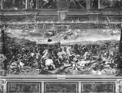 La battaglia di Costantino, dalla Sala di Costantino, Stanze di Raffaello da Giulio Romano