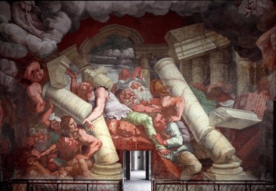 La caduta dei Geanti (o Titani) da Giulio Romano