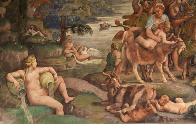 Banchetto nuziale di Cupido e Psiche (dettaglio) da Giulio Romano