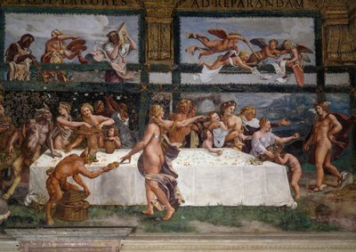 Banchetto degli dei (affresco) da Giulio Romano