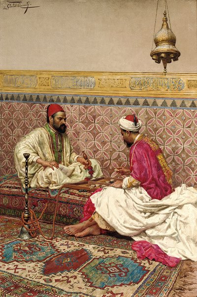 I giocatori di backgammon da Giulio Rosati