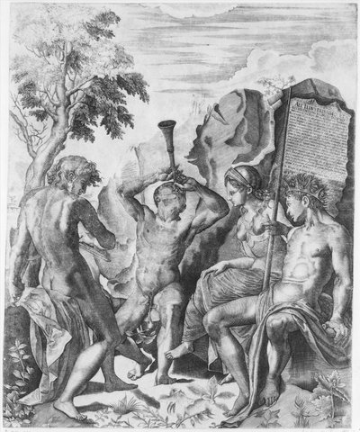 La competizione di Apollo e Marsia e il giudizio di Mida da Giulio Sanuto