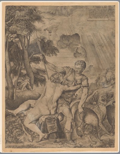 Venere e Adone da Giulio Sanuto