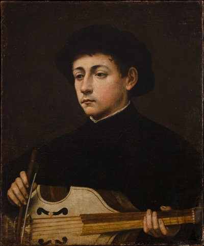 Ritratto di un musicista da Giulio attr.to Campi