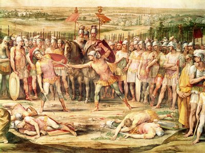 Battaglia tra gli Orazi e i Curiazi da Giuseppe Cesari
