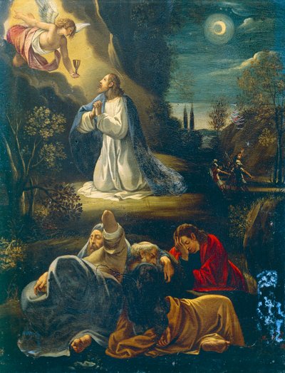 Gesù nel giardino, scena dalla Passione di Gesù di Giuseppe Cesari (1568-1640) da Giuseppe Cesari
